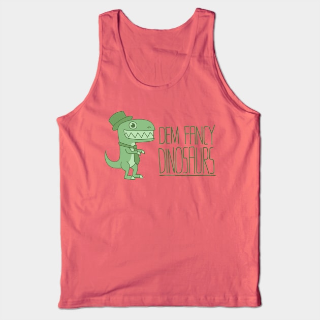 Dem Fancy Logo Tank Top by Dem Fancy Dinosaurs